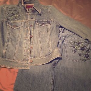 Calvin Klein Jean jacket and matching skirt